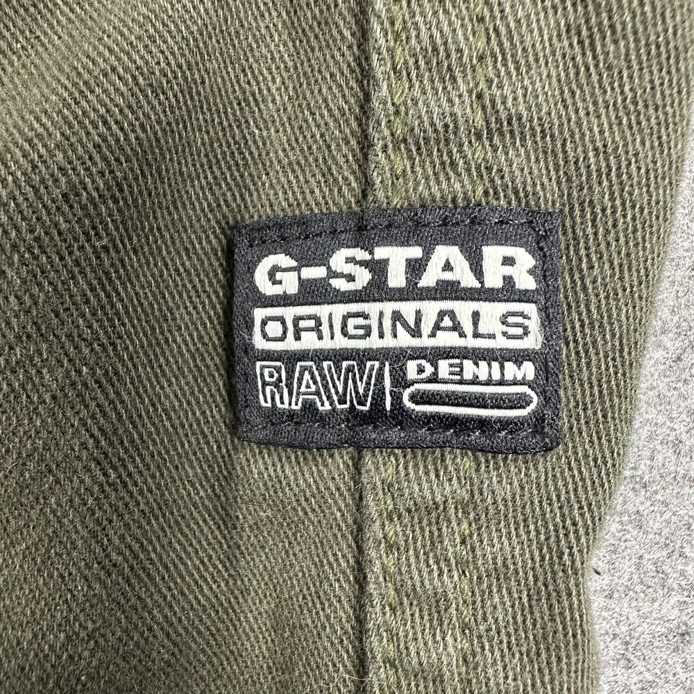 G-Star RAW Pants Mens 35x29 (Tag 32x32) Green Cargo 3D Regular Tapered Denim - Picture 3 of 16